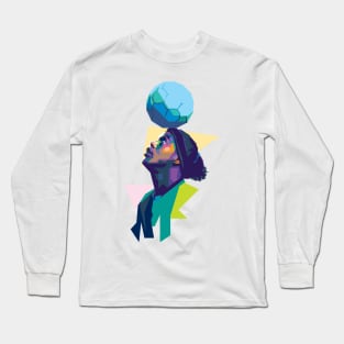 Ronaldinho in WPAP V2 Long Sleeve T-Shirt